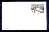 UX449   24c Pike's Peak F-VF Mint Postal Card UX449