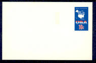 UX 59 10c USA Travel F-VF Mint NH Postal Card ux59