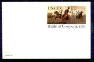 UX 87   10c Cowpens F-VF Mint Postal Card ux87