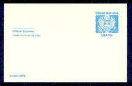 UZ2    13c Eagle Mint Official Postal Card uz2