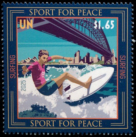 UNNY 1357    1.65   International Day of Sports   Mint NH Single unny1357nh