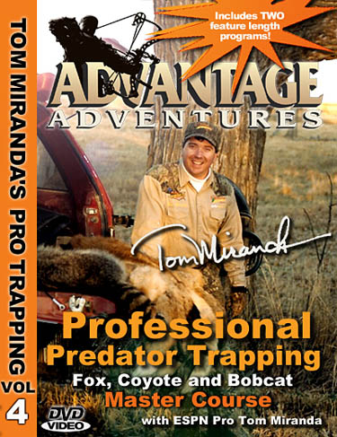 Tom Miranda Professional Predator Trapping for Fox,Coyotes and Bobcat  Master Course DVD 39704