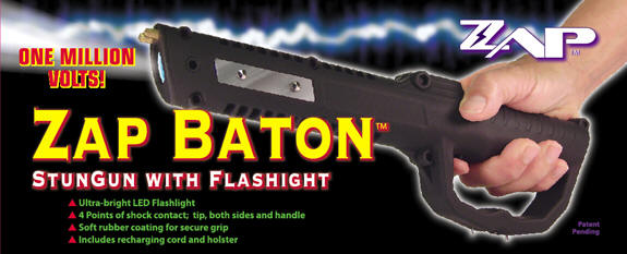 ZAP Baton Stun Gun/Flashlight #ZAPBATON