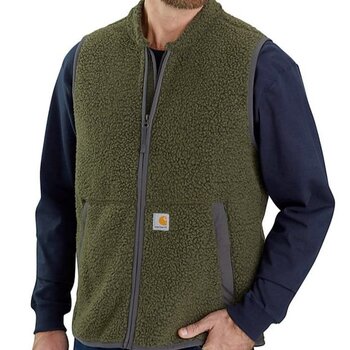 Carhartt Men's Relaxed Fit Fleece Full Zip Vest #104995