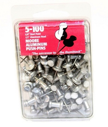 Aluminum Push Pins 100 ct box #pushpins