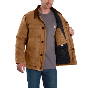 Carhartt Men's Full Swing Relaxed Fit Washed Duck Insulated Traditional Coat 103283