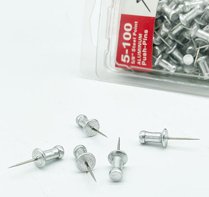 Aluminum Push Pins 100 ct box pushpins