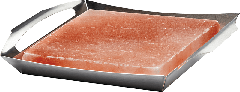 Himalayan Salt Block with Stainless Steel Topper (70025) 70025