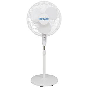 Hurricane Supreme Oscillating Stand Fan w/ Remote - 16 in - White 736545