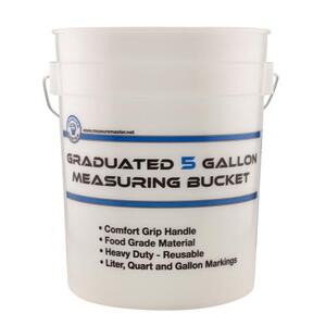 Measure Master Graduated Measuring Bucket 5 Gallon 740050