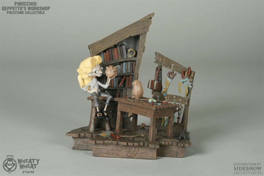DKE Gris Grimly's Pinocchio Geppetto's Workshop (Color Version) 7''  Collectible (DKE-05) Tony's Toys