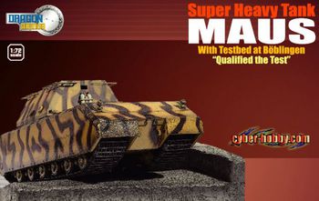 Dragon Armor 1/72 Scale Super Heavy Maus Tank with Testbed 60324 #60324