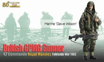 1/6 Scale 12" British Falklands War Marine Gunner Dave Wilson 70843 New #70843