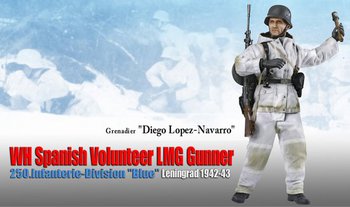 Dragon 1/6 Scale 12" WWII German Spanish Volunteer LMG Diego Lopez Navarro 70836 #70836