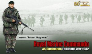 Dragon 1/6 Scale 12" Falklands War Royal Marine Commando Robert Hughman 70844 #70844