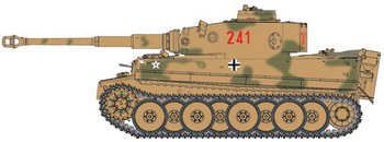 Dragon 1/72 Scale WWII German 1943 Tiger I Early Production Tank 60343 #60343
