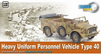 Dragon Armor 1/72 Scale WWII German Heavy Uniform Personnel Vehicle 40 60502 #60502