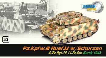 Dragon Armor 1/72 Scale Pz.Kpfw.III Ausf.M w/Schurzen 4./Pz.Rgt. 15 Tank 60663 #60663