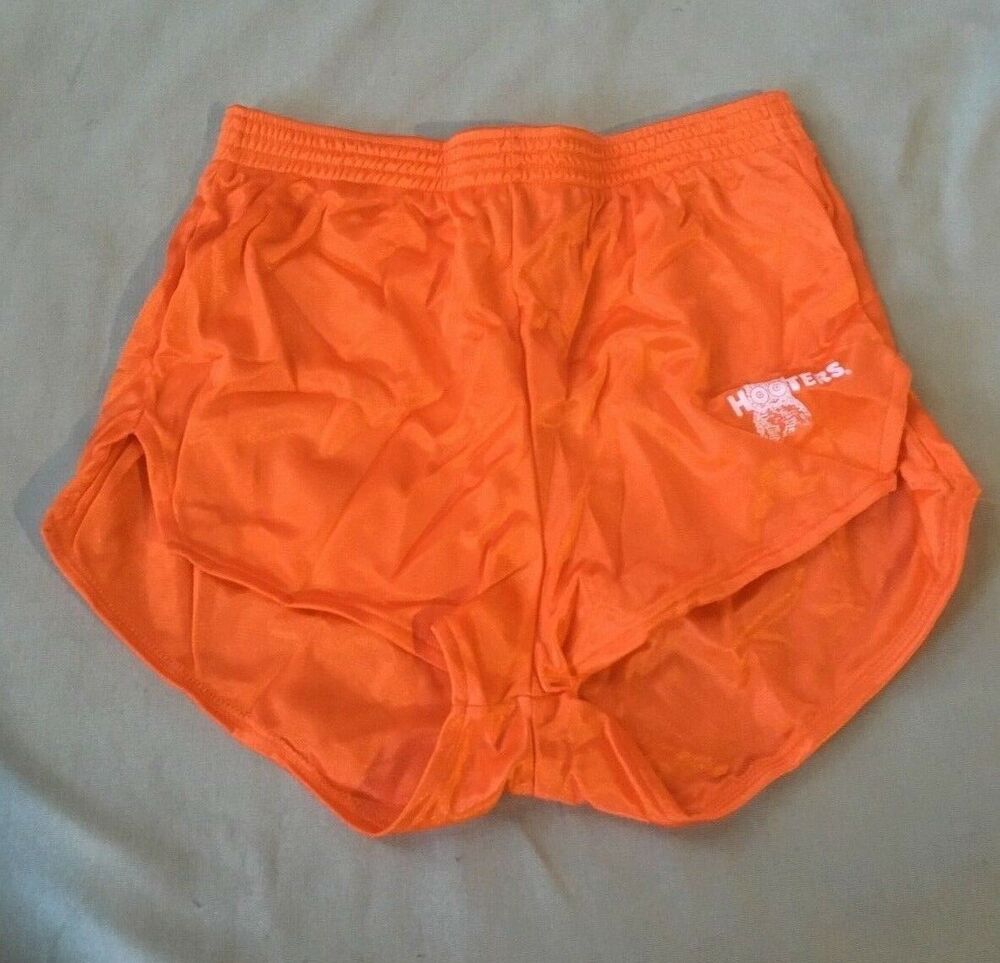 Dolfin Hooters Owl Original Authentic Uniform Shorts Orange 2