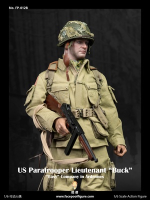Facepool 1/6 Scale 12" WWII US Paratrooper Lieutenant Buck Jumper Figure FP-012B FP-012B