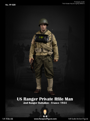 1/6 Scale 12" WWII US Ranger in France 1944 Private Rifleman FP-020 FP-020