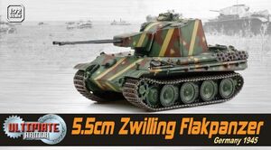 Dragon Armor 1/72 Scale WWII 5.5 cm Zwilling Flakpanzer Model Tank #60593 New 60593