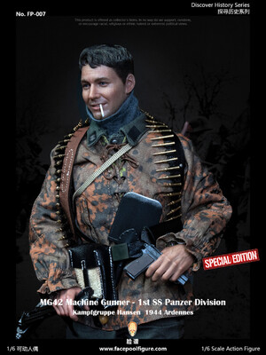 1/6 Scale WWII Machine Gunner at Ardennes 12" Figure (Special Version) FP-007B