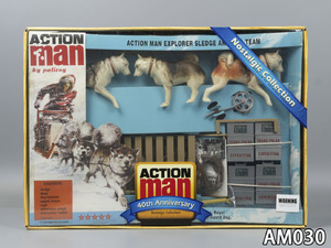 Action Man 40th Anniversary Nostalgic Explorer Sledge and Dog Team Set 12" AM030 AM030