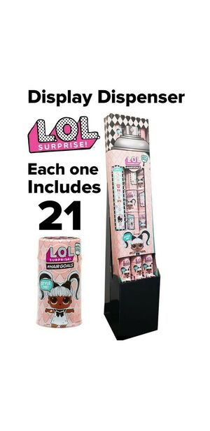 Wonderland Toys L.O.L LOL Surprise! #Hairgoals Makeover Wave 1 Display Dispenser LOL02
