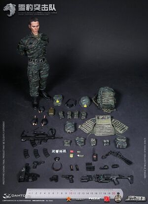 DAM DAMToys 1/6 Scale 12" Chinese Armed Police Force Snow Leopard Commando Unit Action Figure 78052 78052