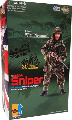  Modern 1/6 scale Falklands British Sniper Phil Norman Figure 70842 70842