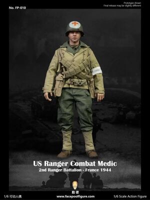 1/6 Scale 12" WWII US Ranger Combat Medic Action Figure FP-010 New FP-010