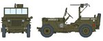 Dragon 1/6 Scale 12" WWII US 1/4 Ton Truck with 30 Cal Machine Gun Kit 75050 75050