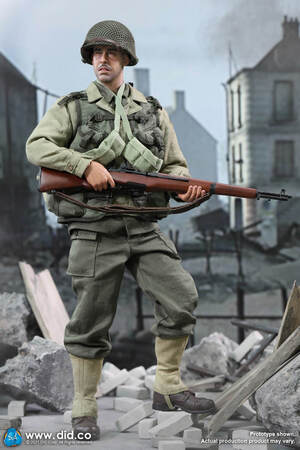 1/6 Scale 12" WWII US 2nd Ranger Battalion Series 6 Private Mellish Figure A80155