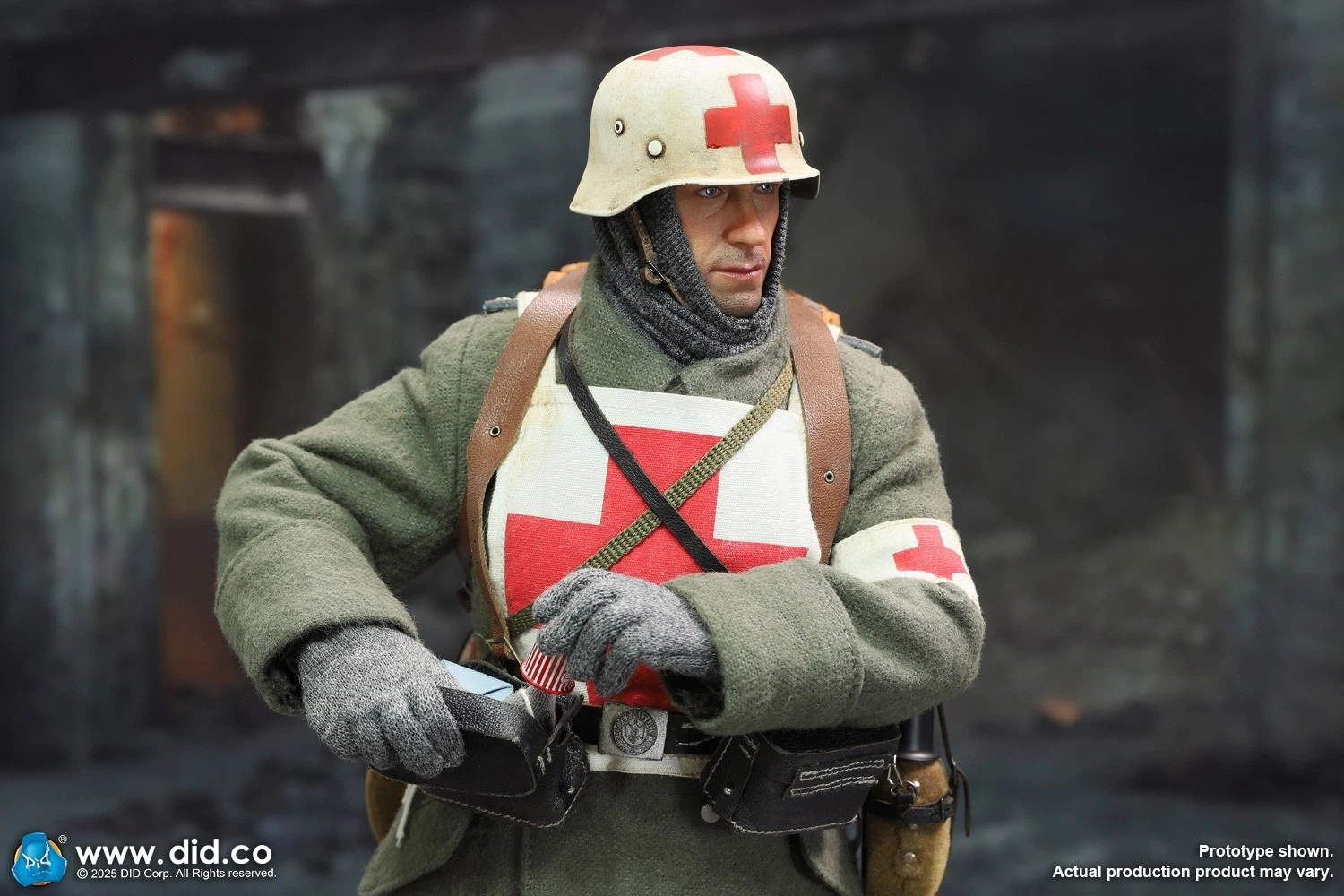 1/6 Scale 12" WWII German WH Medic Officer Candidate Groger Figure  D80183