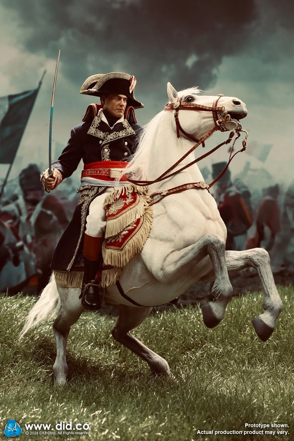  1/6 Scale Napoleon White War Horse (Prancing) for 12" Action Figures E60078