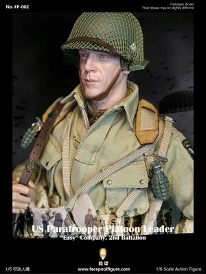 1/6 Scale 12" WWII US Paratrooper Platoon Leader  Easy Company Special FP-002B