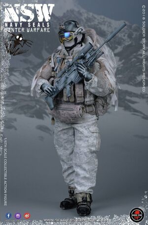 1/6 Scale NSW Navy Seal Winter Warfare Marksman Figure SS109 SS109
