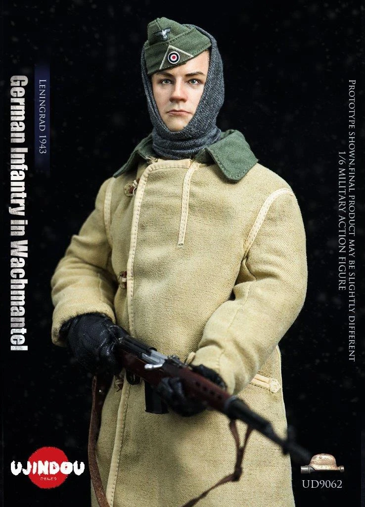  1/6 Scale 12" WWII 1943 German Sentry Wachmantel Leningrad Figure UD9062 UD9062