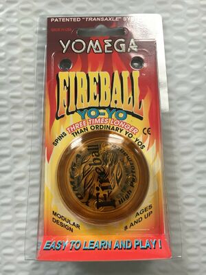 Vintage Yo-Yo Corp MADE IN USA Fireball High Performance Yo-Yo Amber New yy1