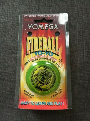 Vintage Yo-Yo Corp MADE IN USA Fireball High Performance Yo-Yo Yellow New yy2